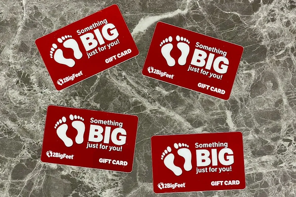 2BigFeet Physical Gift Card