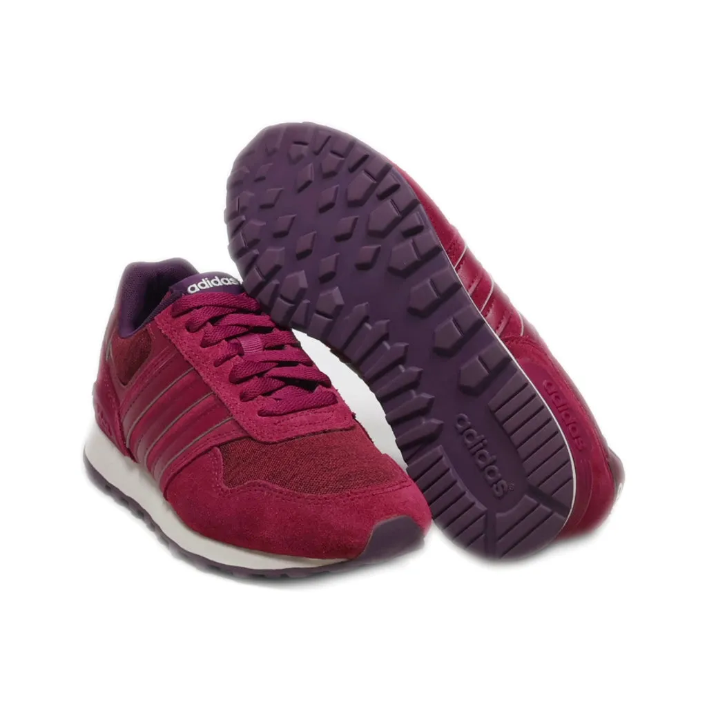 Adidas 10K Low-Top Sneakers Suede Maroon Colour For Women