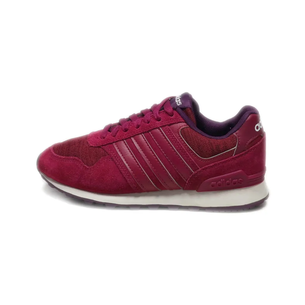 Adidas 10K Low-Top Sneakers Suede Maroon Colour For Women