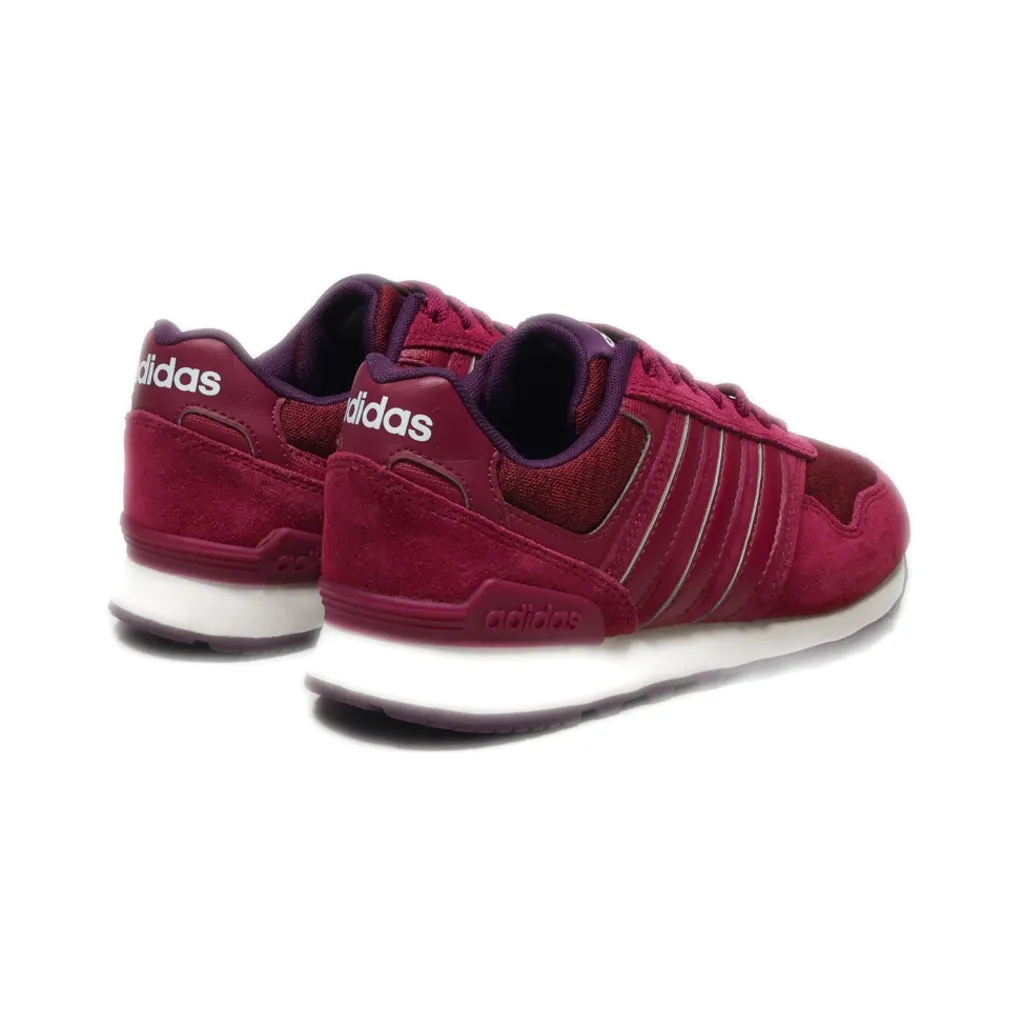 Adidas 10K Low-Top Sneakers Suede Maroon Colour For Women