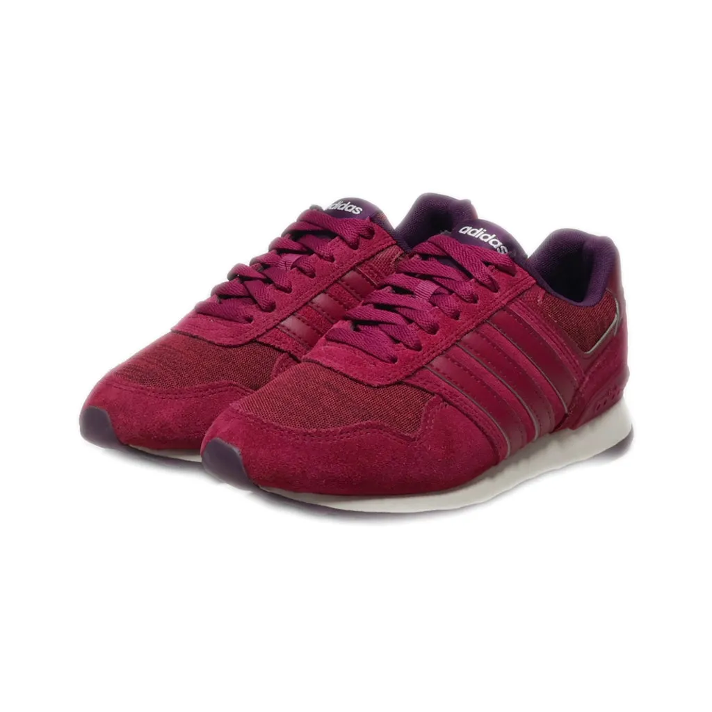 Adidas 10K Low-Top Sneakers Suede Maroon Colour For Women