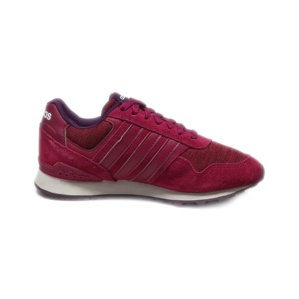 Adidas 10K Low-Top Sneakers Suede Maroon Colour For Women