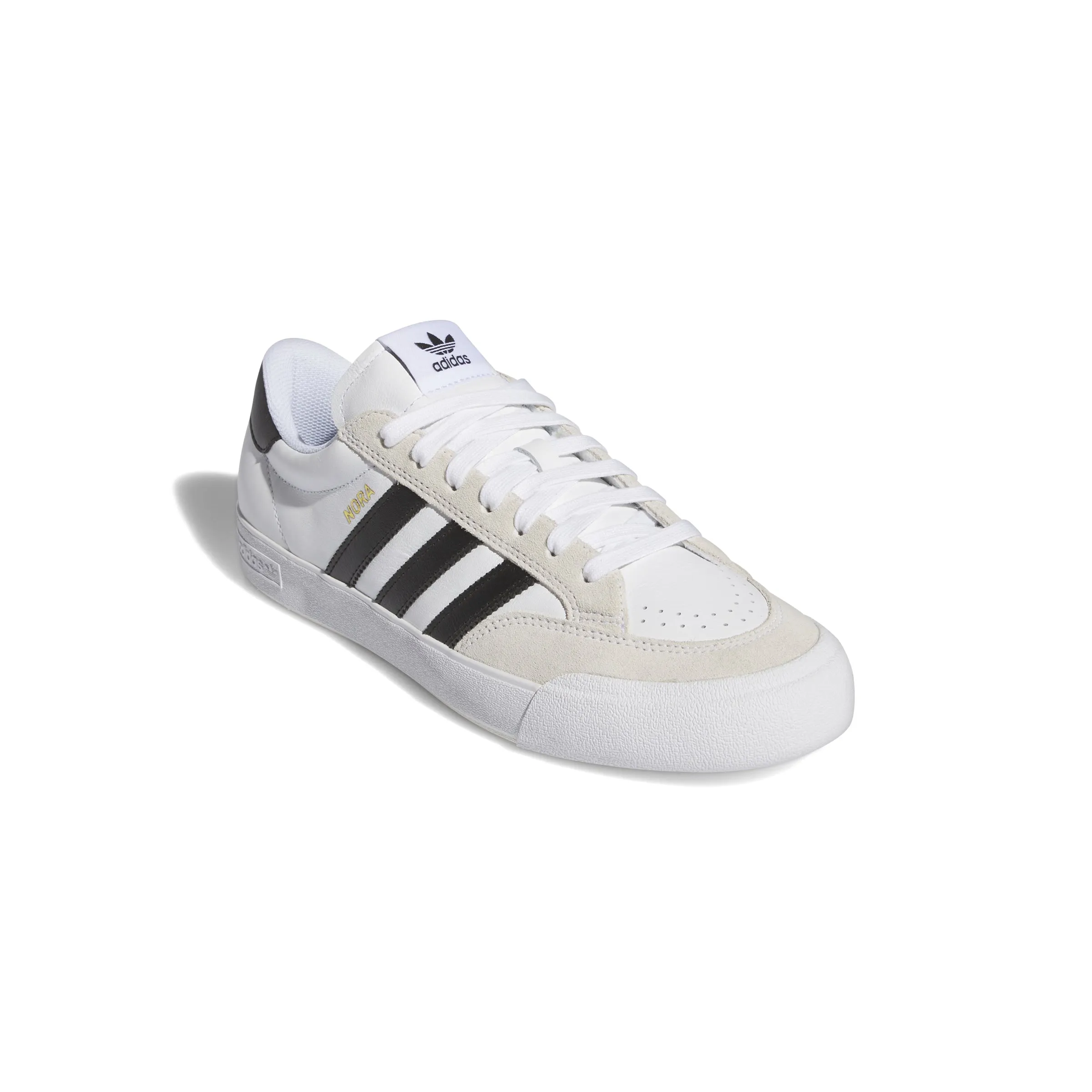 Adidas Nora Skate Shoes - White/Black/White