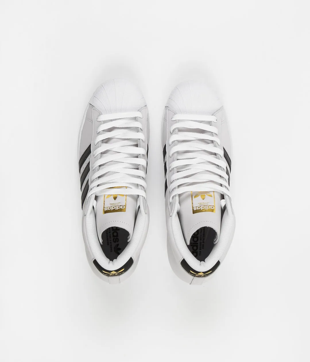 Adidas Pro Model Shoes - White / Core Black / Gold Metallic