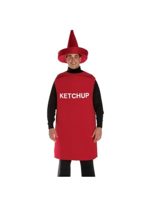 Adult Ketchup Bottle Costume