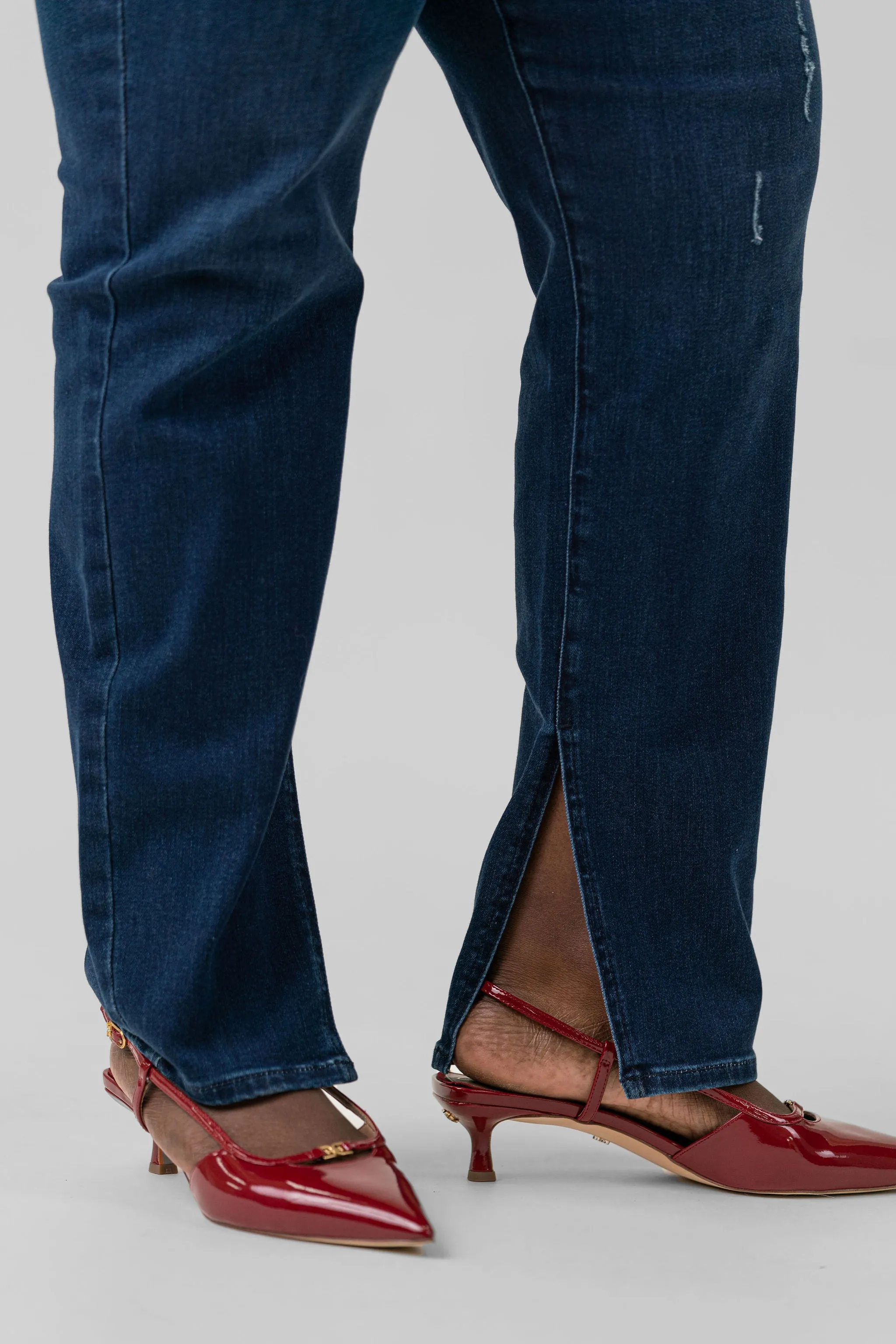 ALINA HIGH RISE BUTTON FLY JEANS