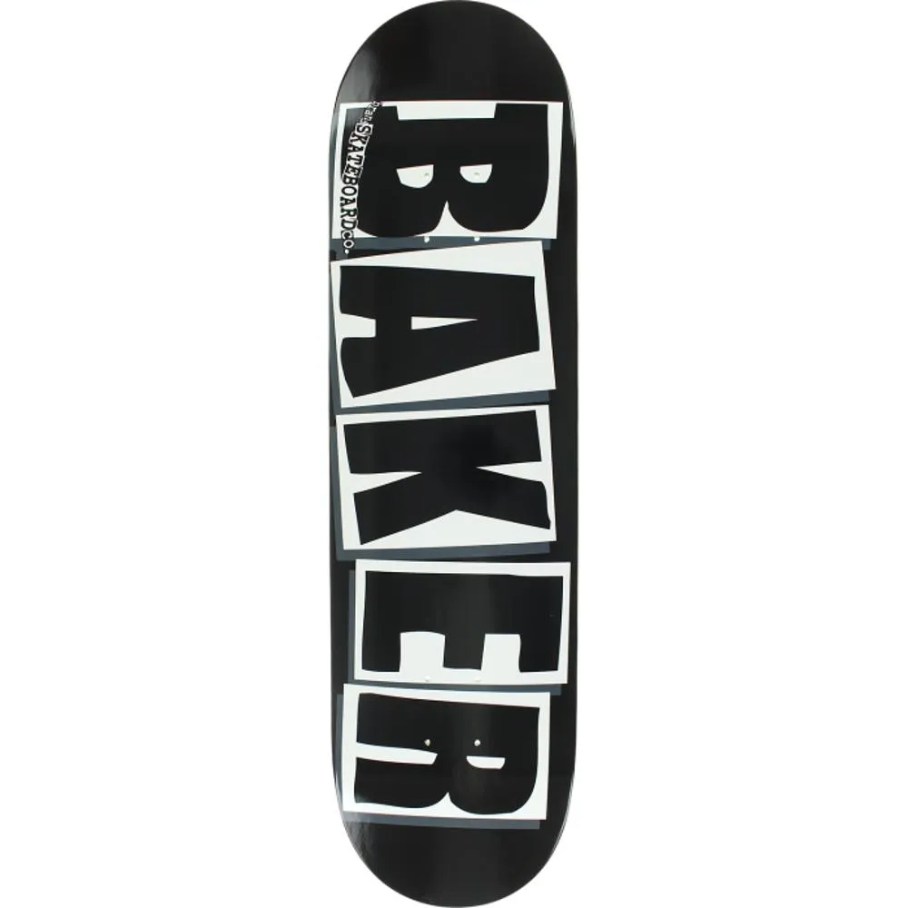 Baker Brand Logo Black/White 8.0" Skateboard Deck