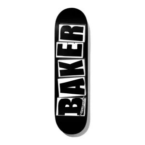 BAKER BRAND LOGO DECK - BLACK/WHITE 8.25”