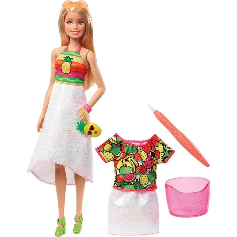 Barbie Crayola Rainbow Fruit Surprise Doll & Fashions Playset