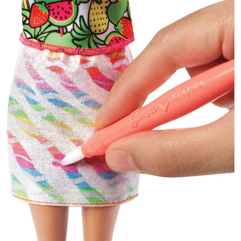 Barbie Crayola Rainbow Fruit Surprise Doll & Fashions Playset