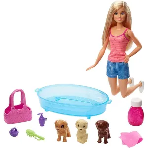 Barbie Doll/Pets - Puppy Bath Time playset