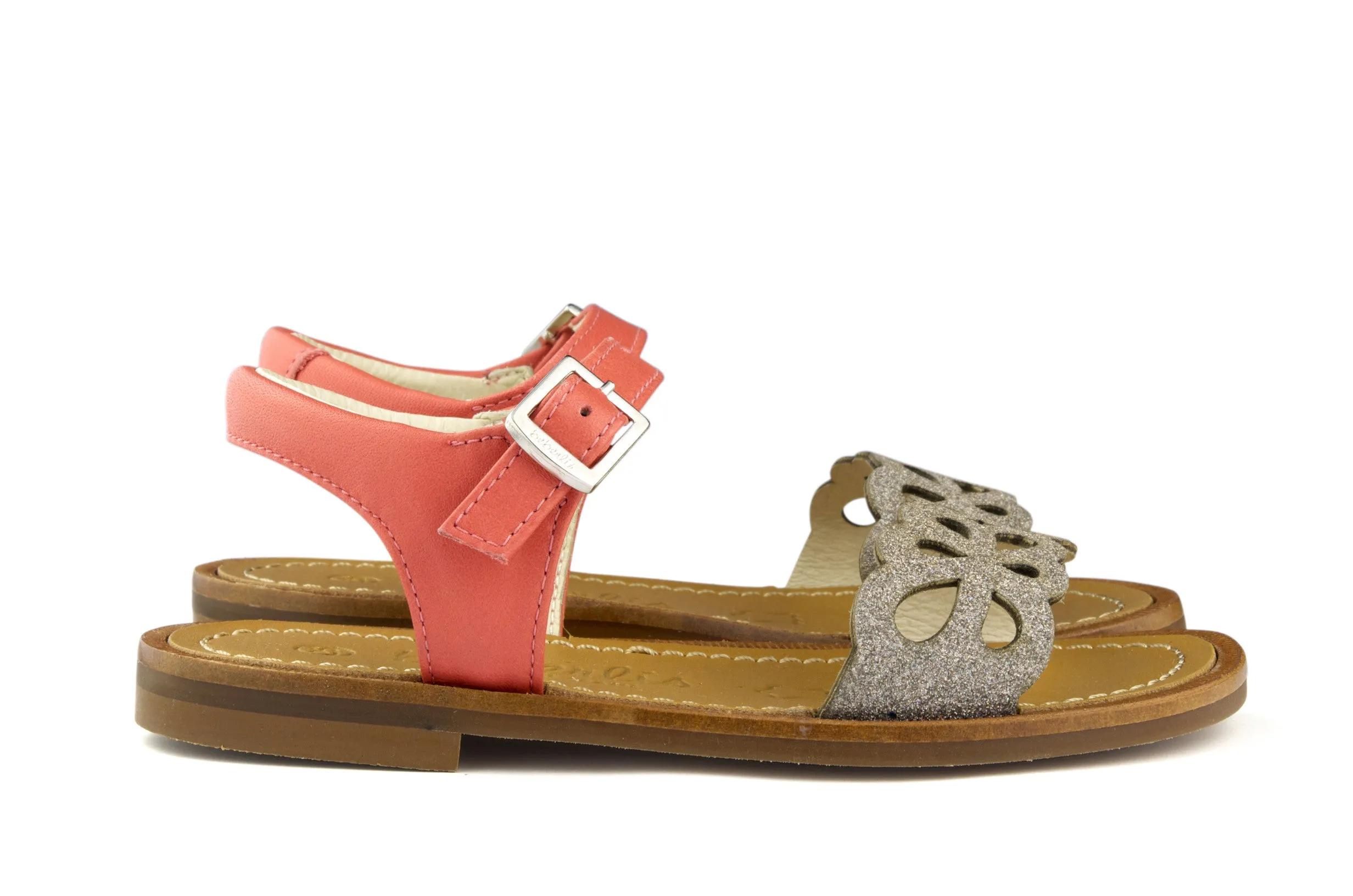 Beberlis Girls Coral Flower Sandal