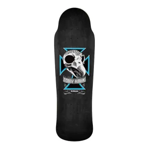 Birdhouse Skateboards Tony Hawk Skull 2 Black Stain Skateboard Deck - 9.37" x 32.5"