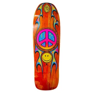 Black Label 9.88" LUCERO STREET THING SHAPED Orange Stain Skateboard Deck