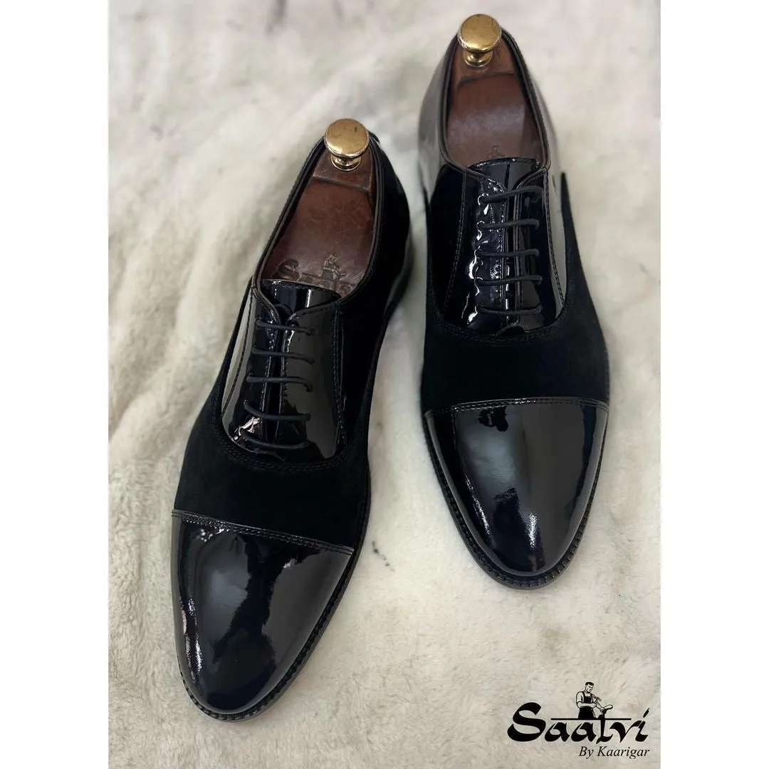 Black Patent Combi Oxfords