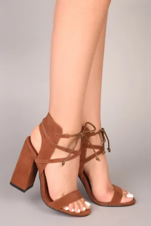 Block It All Out Heel - Cognac