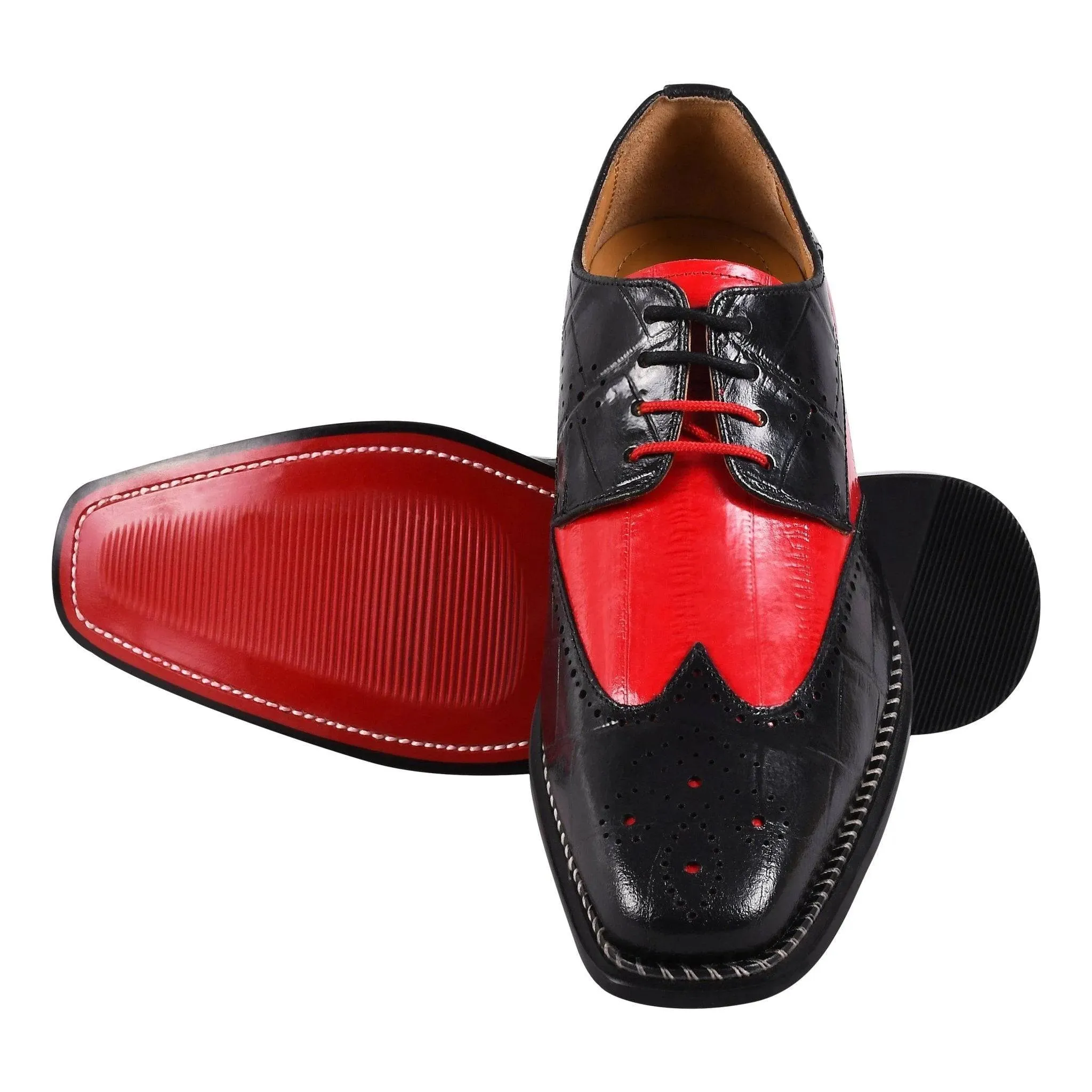 Boyka Red Bottom Leather Oxford Dress Shoes