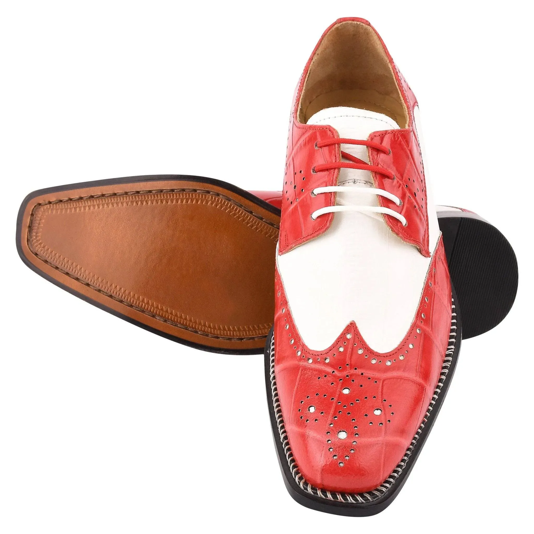 Boyka Red Bottom Leather Oxford Dress Shoes