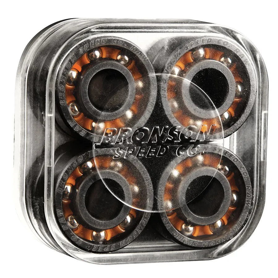 Bronson Raw Skateboard Bearings (8 Pack)