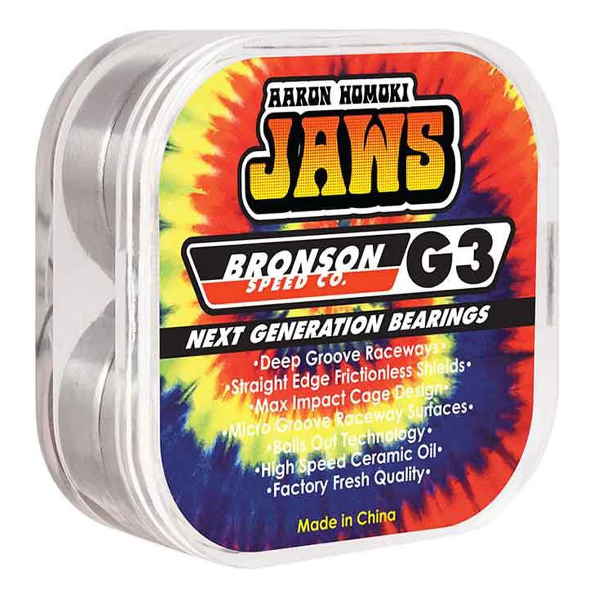 Bronson Speed Co. Aaron Jaws Homoki Pro G3 Skateboard Bearings (set of 8)