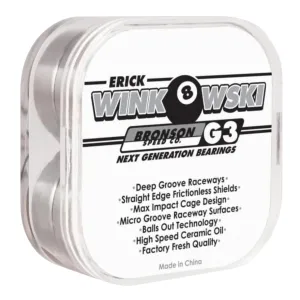 Bronson Speed Co Erick Winkowski Pro G3 Skateboard Bearings