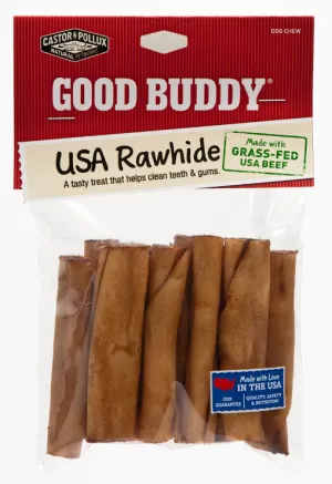 Castor and Pollux Good Buddy USA Rawhide Mini Rolls Dog Chews