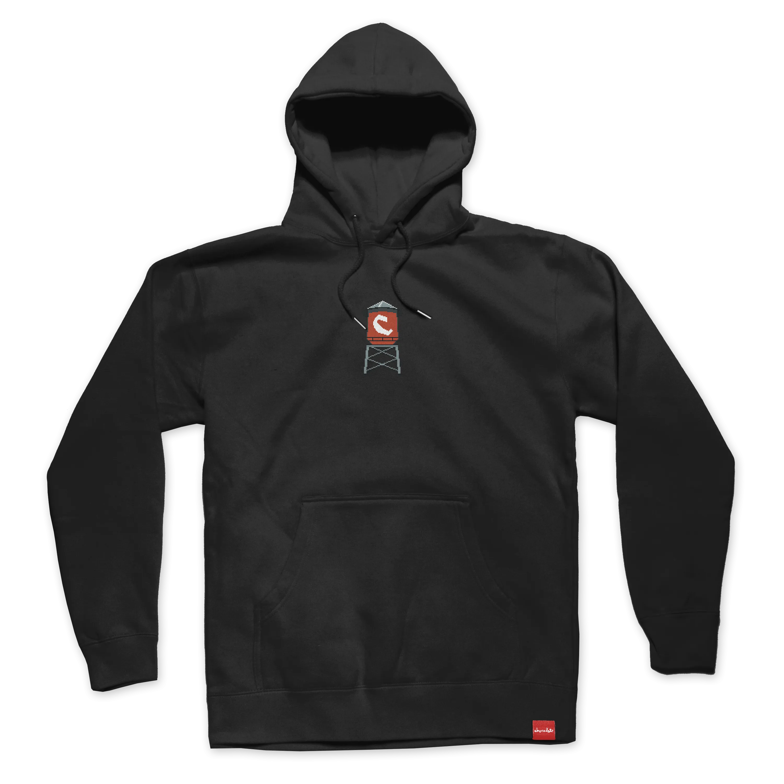 Chocolate Pixel Water Tower Hoodie Black