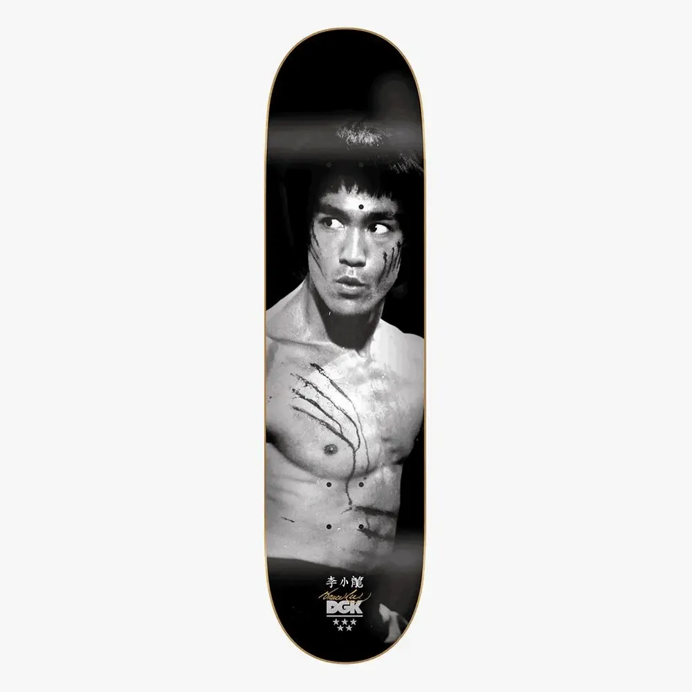 DGK x Bruce Lee Golden Dragon (Lenticular) Black Deck 8.25”