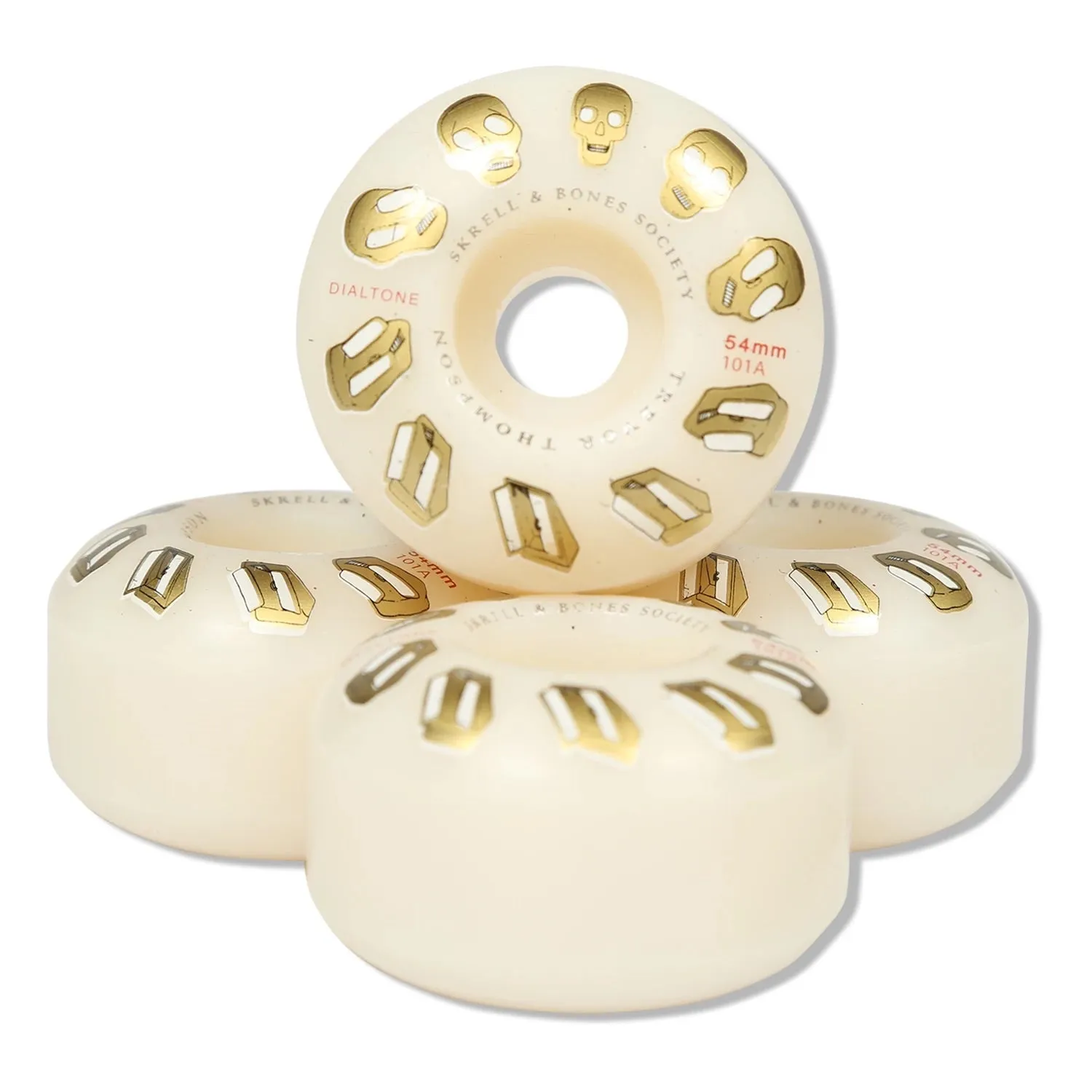 DIAL TONE WHEEL CO. THOMPSON SKRELL AND BONES WHEELS 54MM