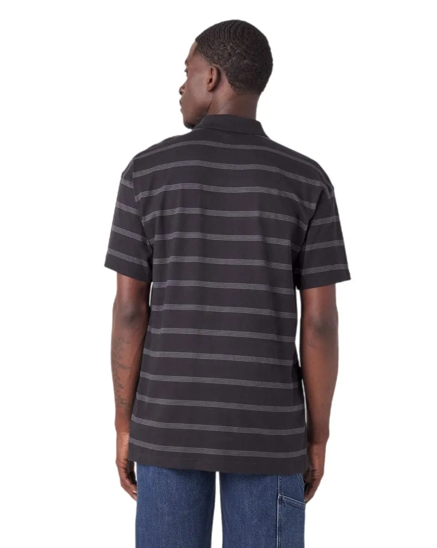 Dickies Skateboarding Striped Polo - Black Stripe