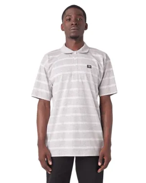 Dickies Skateboarding Striped Polo - Heather Gray Stripe