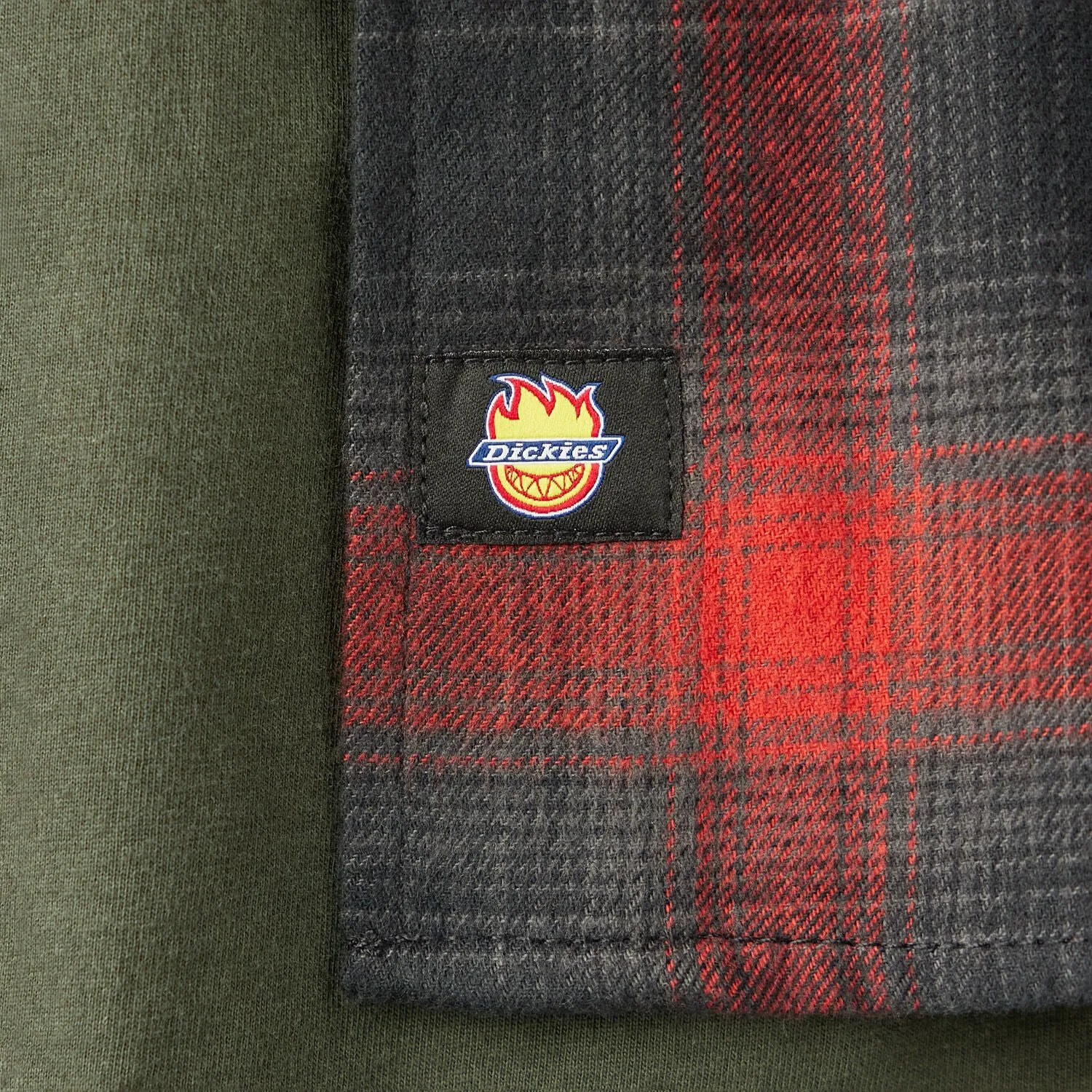 Dickies X Spitfire Flannel LS Shirt - Red Ochre