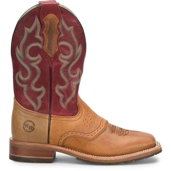 Double H Men's Odie Red Square Toe Work Boots DH8556