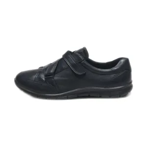 Ecco Flat Shoes Leather Black Colour For Women