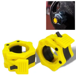 Fast Austrian Bar Chuck Lock Barbell Plastic Buckle, Diameter: 50mm (Yellow)