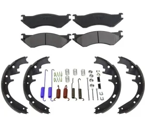 For 00-01 Dodge Ram Pick Up 1500 100% New Brake Pad & Brake Shoe & Springs 3pc