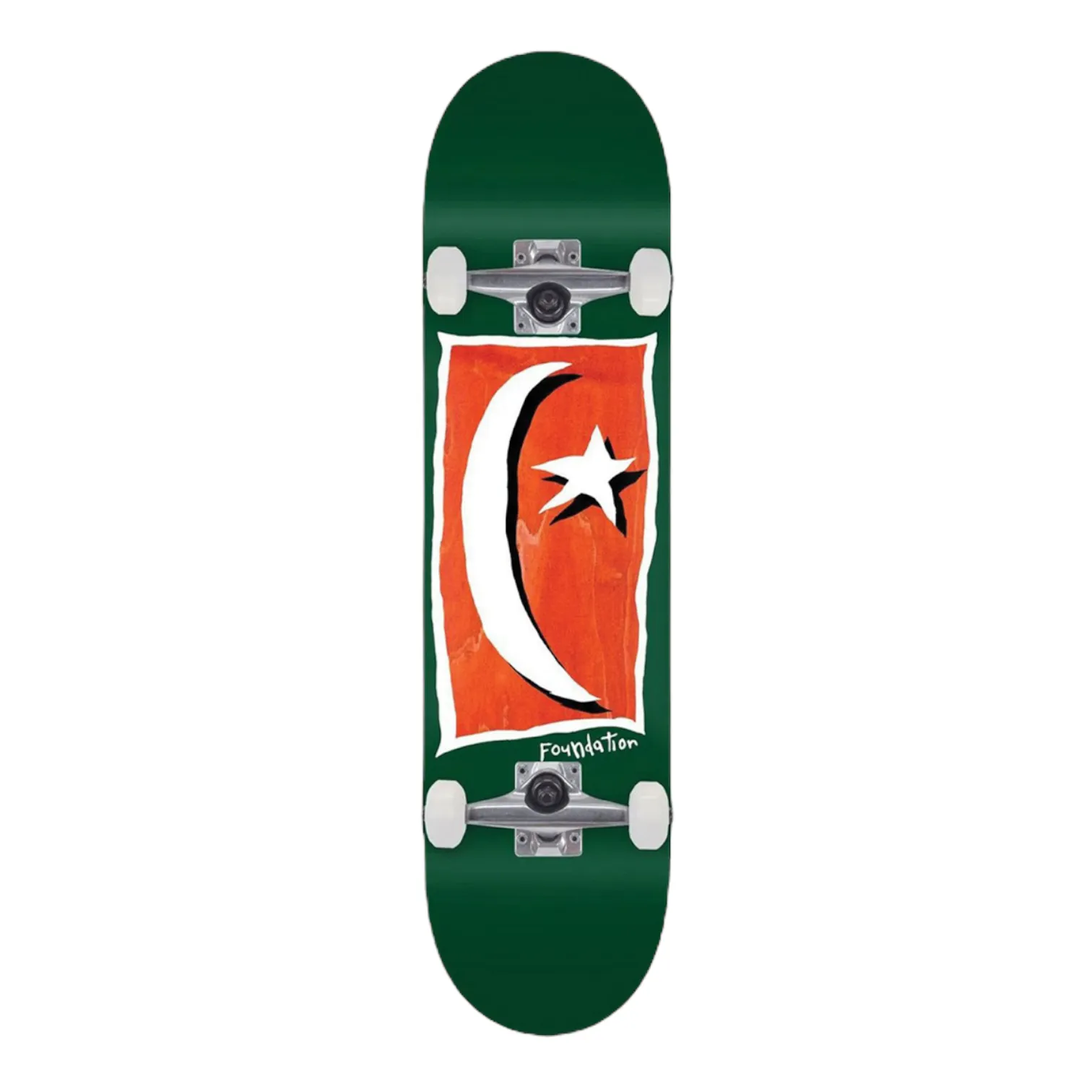 Foundation Skateboards Star & Moon V2 Green Complete Skateboard 8.13" Assorted