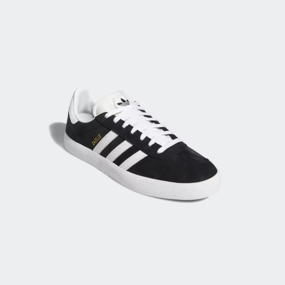 Gazelle Adv Shoes (Core Black   Cloud White   Gold Metallic)