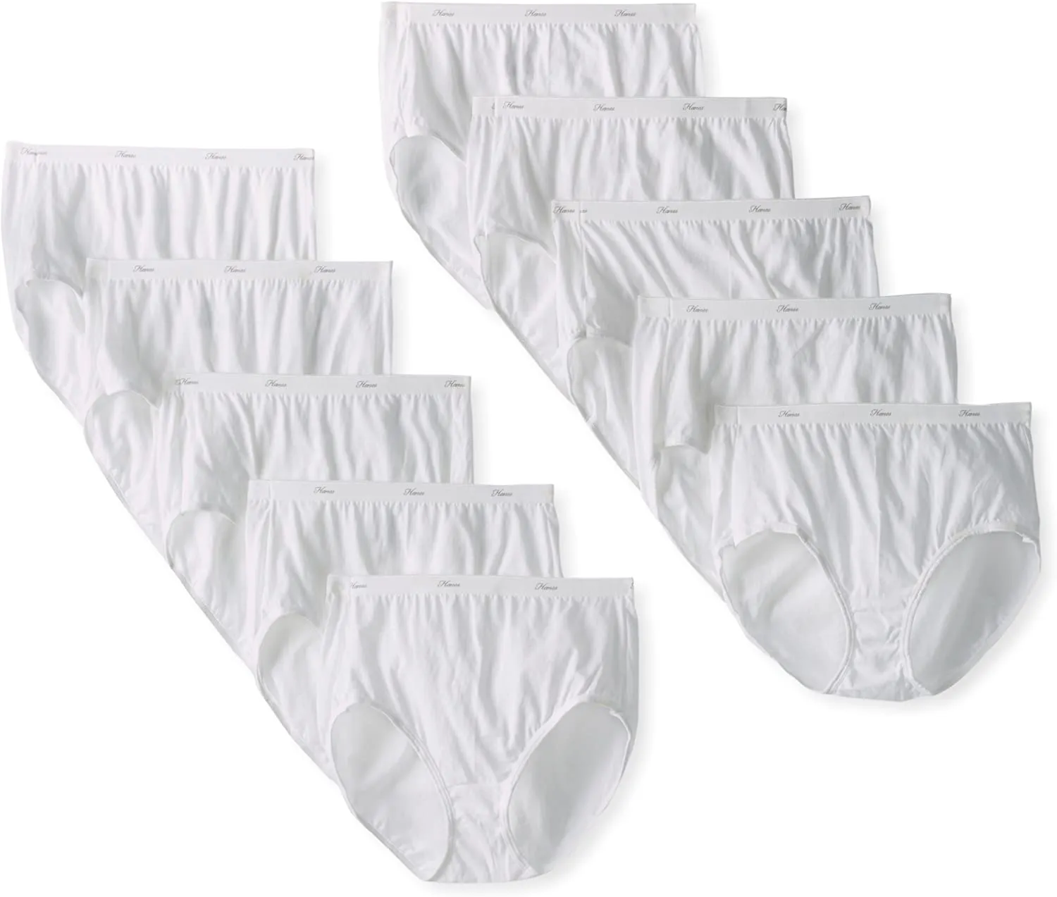 Hanes Women's Cotton Brief Underwear (Regular & Plus Sizes)