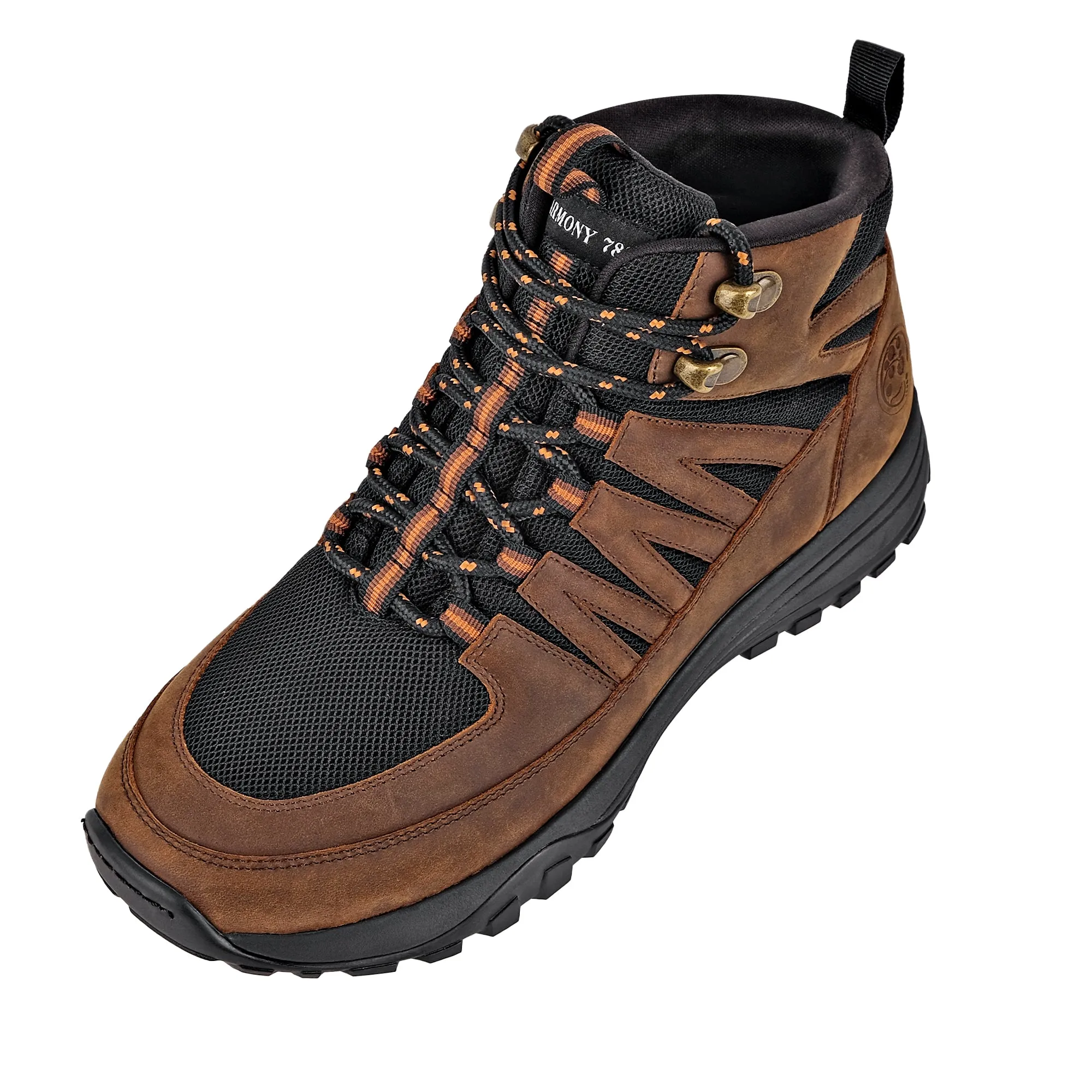 High-Top Trail Shoe • Jesse Brown Leather & Black Mesh