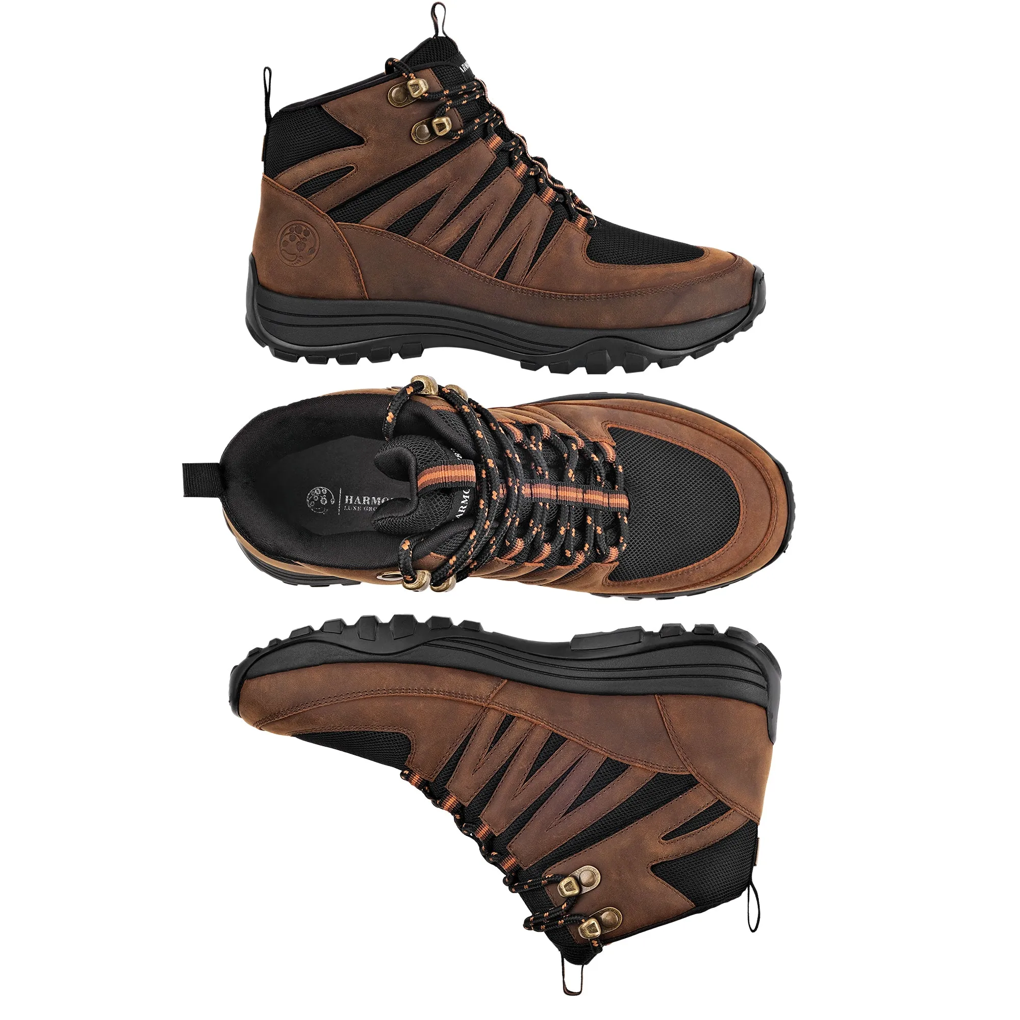 High-Top Trail Shoe • Jesse Brown Leather & Black Mesh