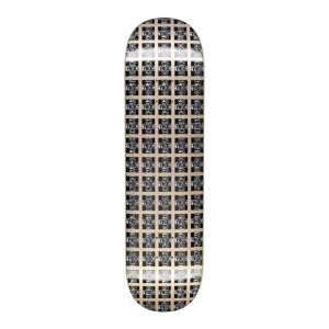 HOCKEY HOCKEY PLAID GOLD DECK 8.75”