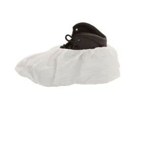 International Enviroguard MicroGuard MP 8103 Microporous Shoe Cover, Non-Skid Sole, Elastic Closure, White, Large, Case of 200