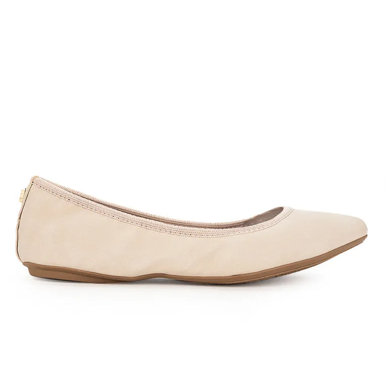 JANEY Ballet Flat Shoes - Taupe