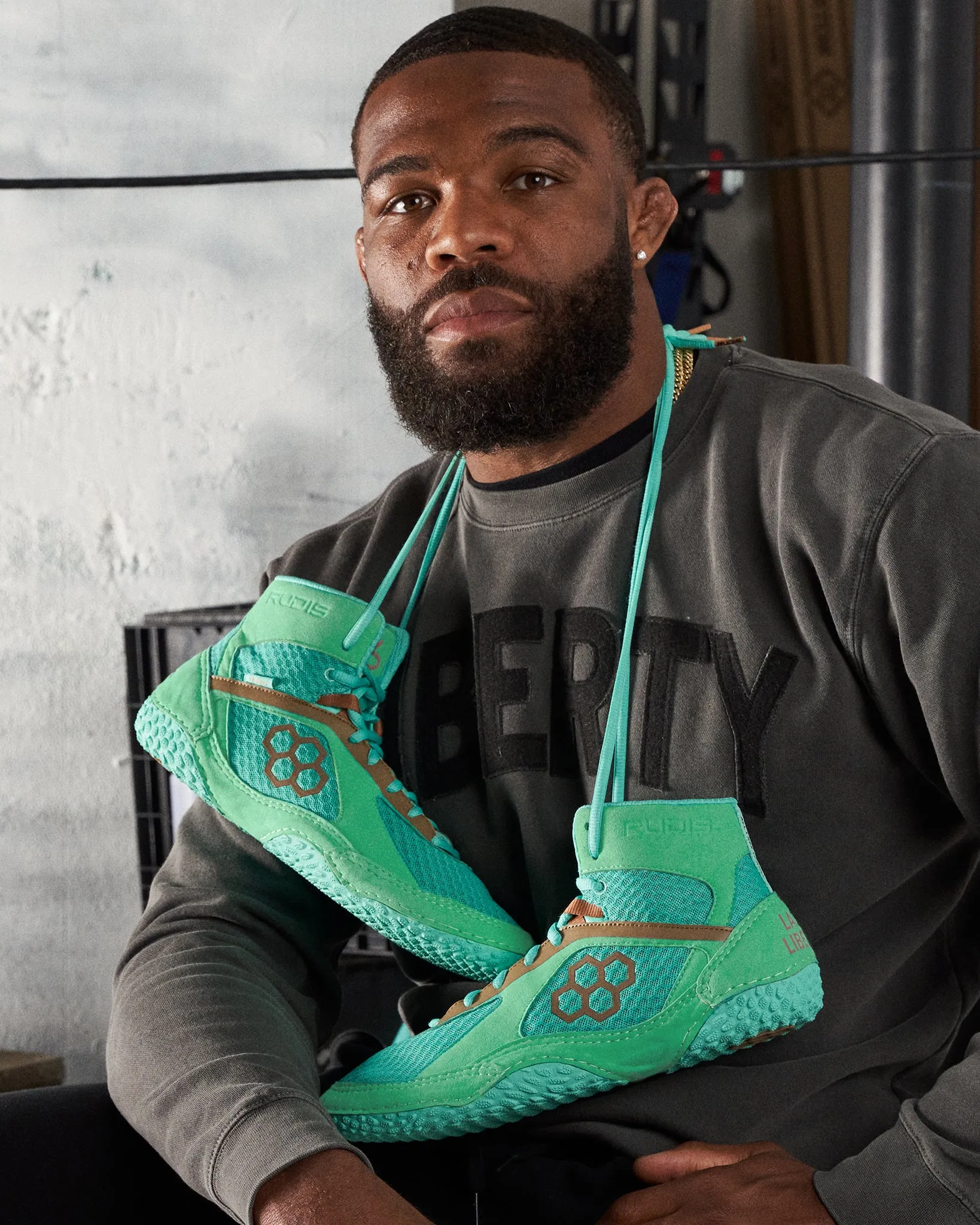 Jordan Burroughs Alpha 2.0 Adult Wrestling Shoes - Lady Liberty