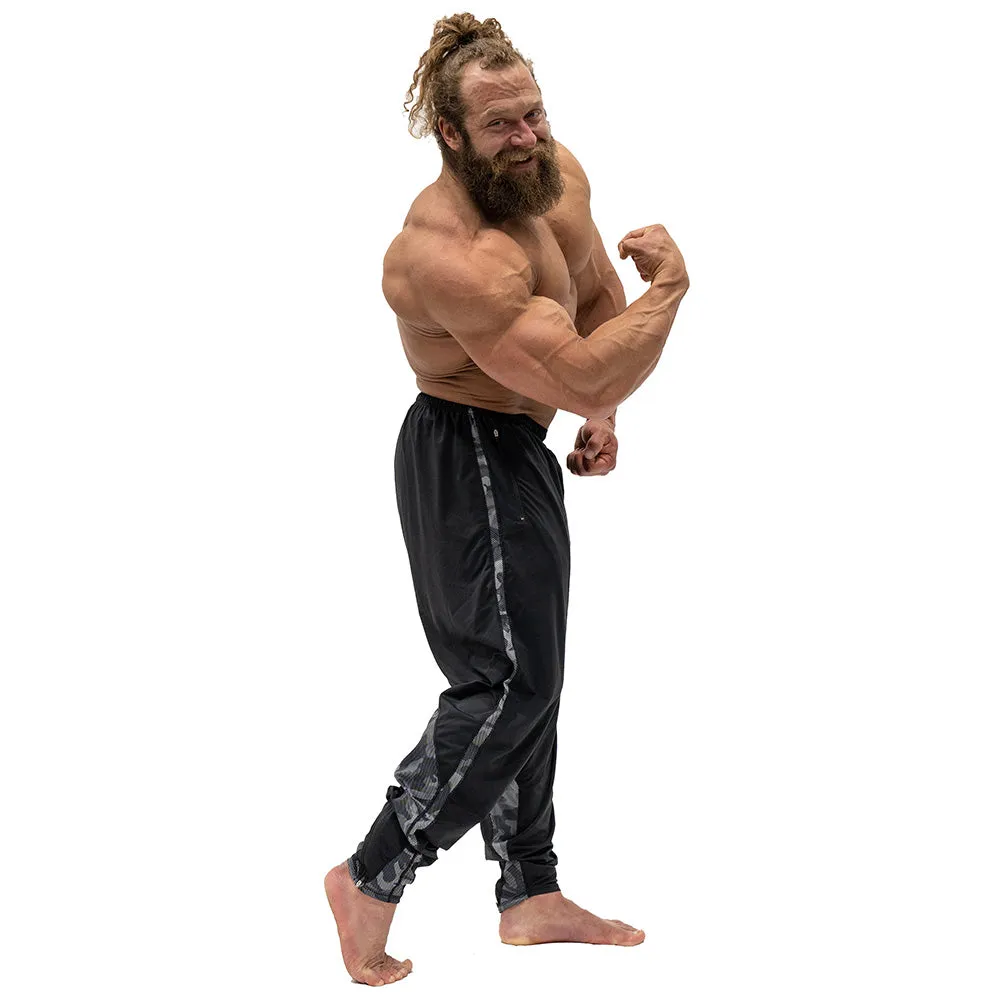 Jujimufu Stretchy Pants (Classic Style) - Black w/ Dark Camo Accent