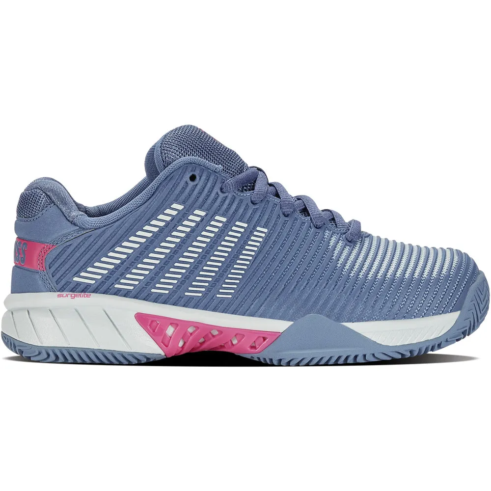 K-Swiss Hypercourt Express 2 HB  Tennis Shoes (Ladies) - Infinity/Blue Blush/Carmine Rose