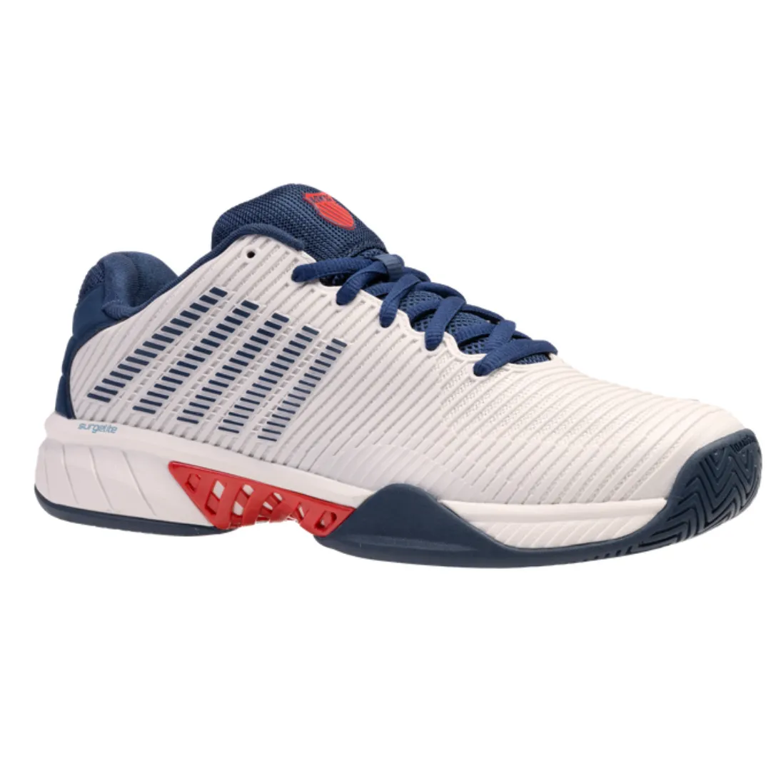 K Swiss Hypercourt Express 2 Men Tennis Shoes - Blanc De Blanc/Blue Opal/Lollipop