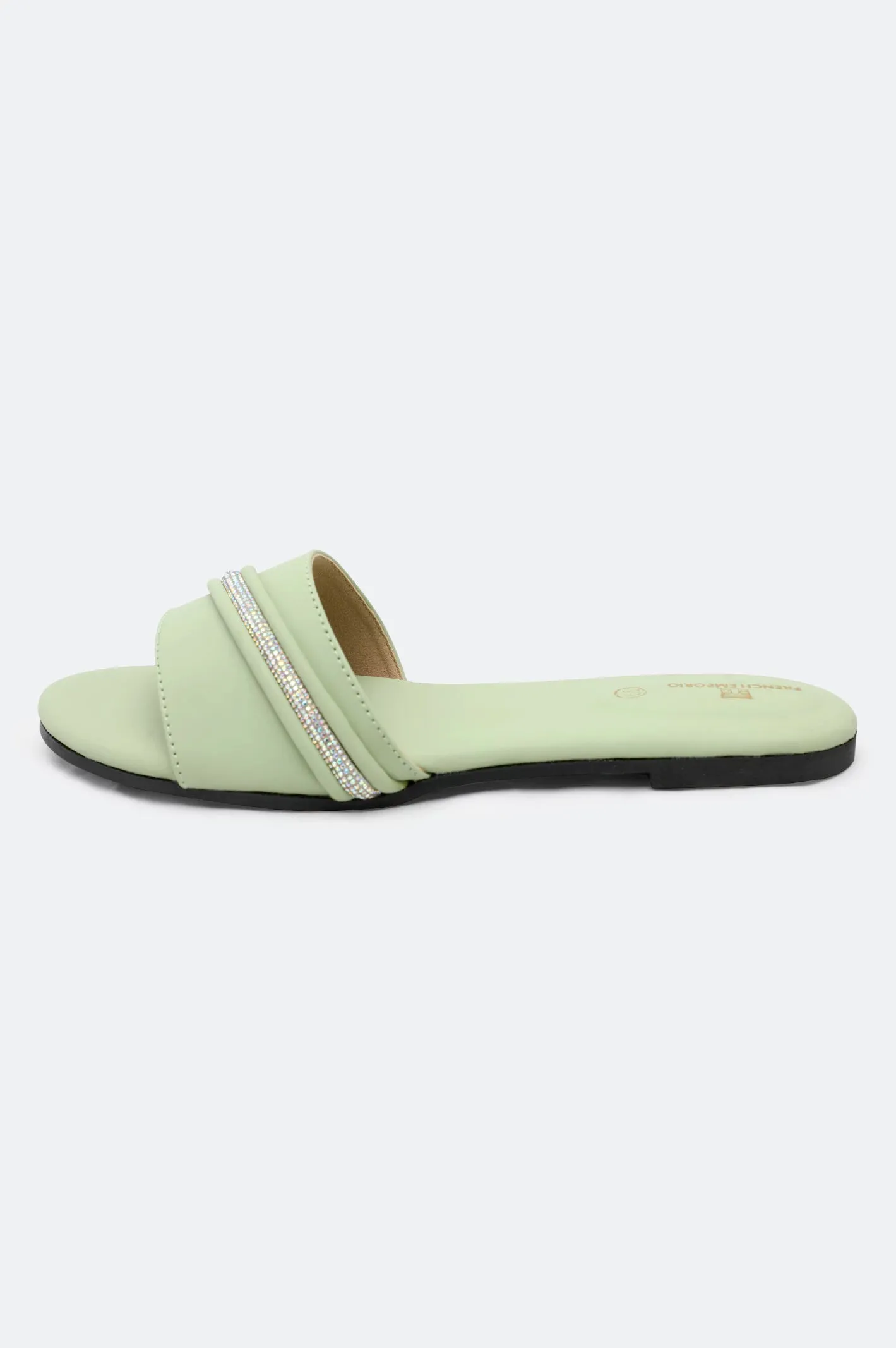 Light Green Ladies Casual Slippers