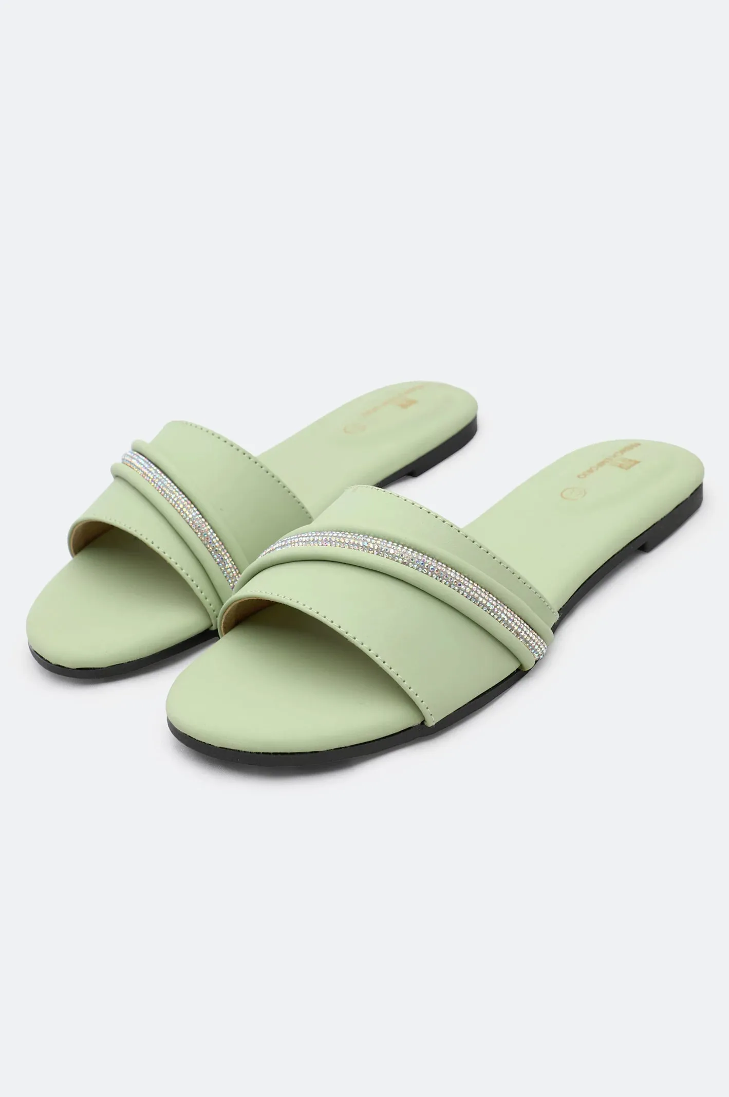 Light Green Ladies Casual Slippers